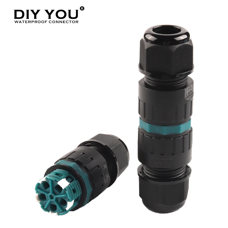 

KM25 IP68 Fast Waterproof Wire Connector 5 Pin Conductor Cable Outdoor Plug Straight Push-in Terminal block With Lever Connector