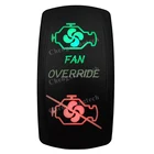 Переключатель с лазерным вентилятором, водонепроницаемый переключатель с зеленым и красным светодиодом вклвыкл, защита от перегрузки, SPST, грузовик, морской караван