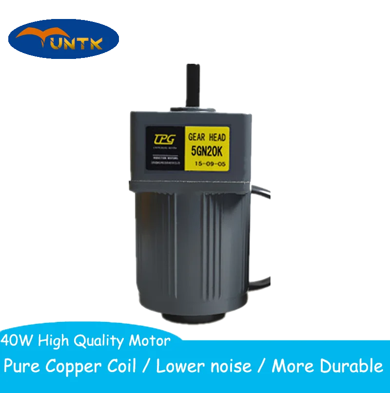 Редуктор электродвигателя с фиксированной скоростью переменного тока 40 Вт 380 В