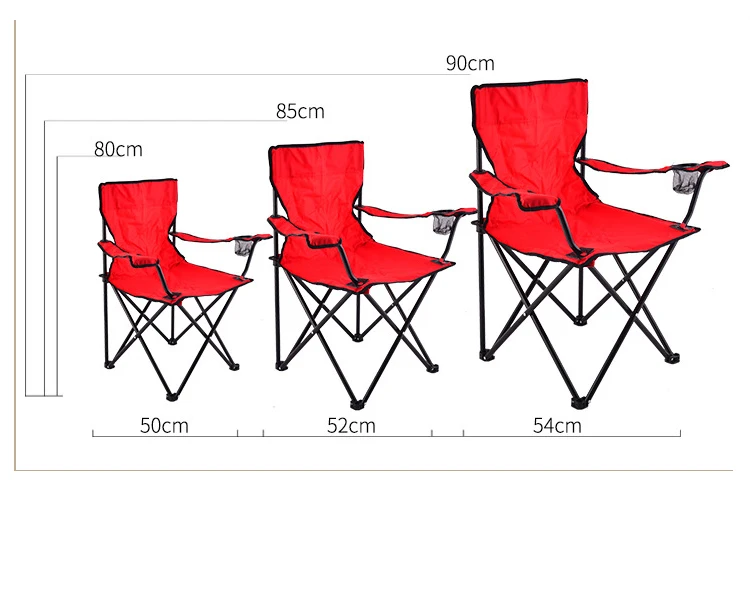 

Portable Folding Fishing Chair With Armrest Light Camping Chair Soft Seat Outdoor Furniture