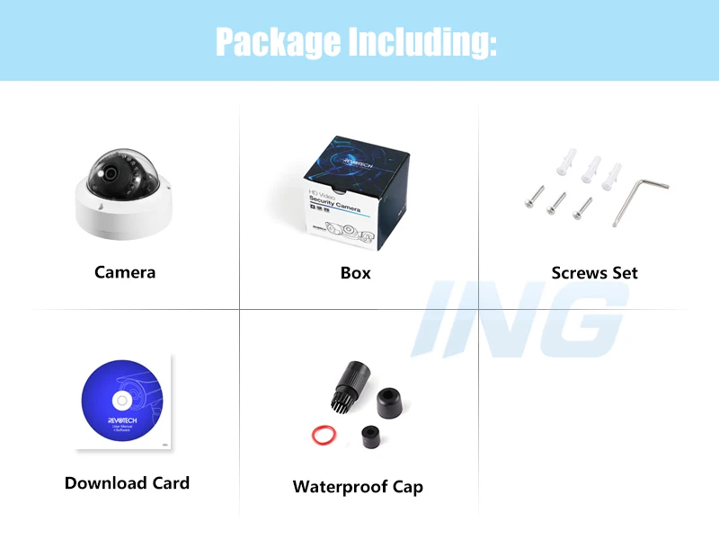 Антивандальная водонепроницаемая купольная ip камера 1080P с защитой от вандала 15