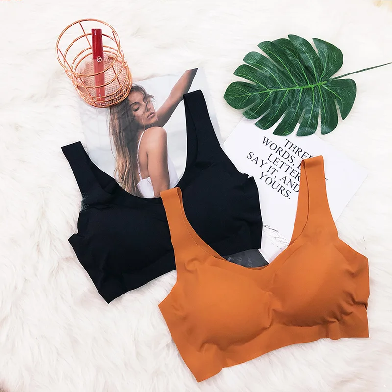 

Japanese-style GIRL'S Seemless Upgraded Relief Non-Steel Ring Bra Sports Seemless Vest Bra Underwear Sleep Tube Top