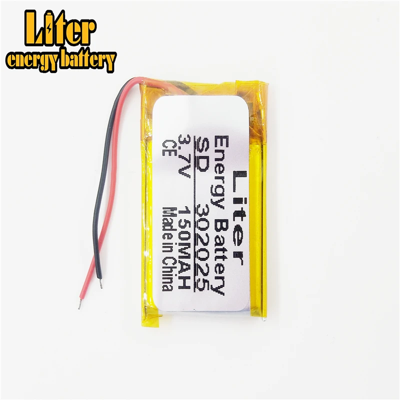 3 7 V 302025 032025 mah MP3 MP4 MP5 маленький Bluetooth клип рекордер литиевый полимерный