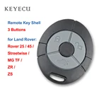 Чехол Keyecu для автомобильного ключа с дистанционным управлением, чехол с 3 кнопками для Rover 25 45 Streetwise MG TF ZR ZS 2003 2004 2005