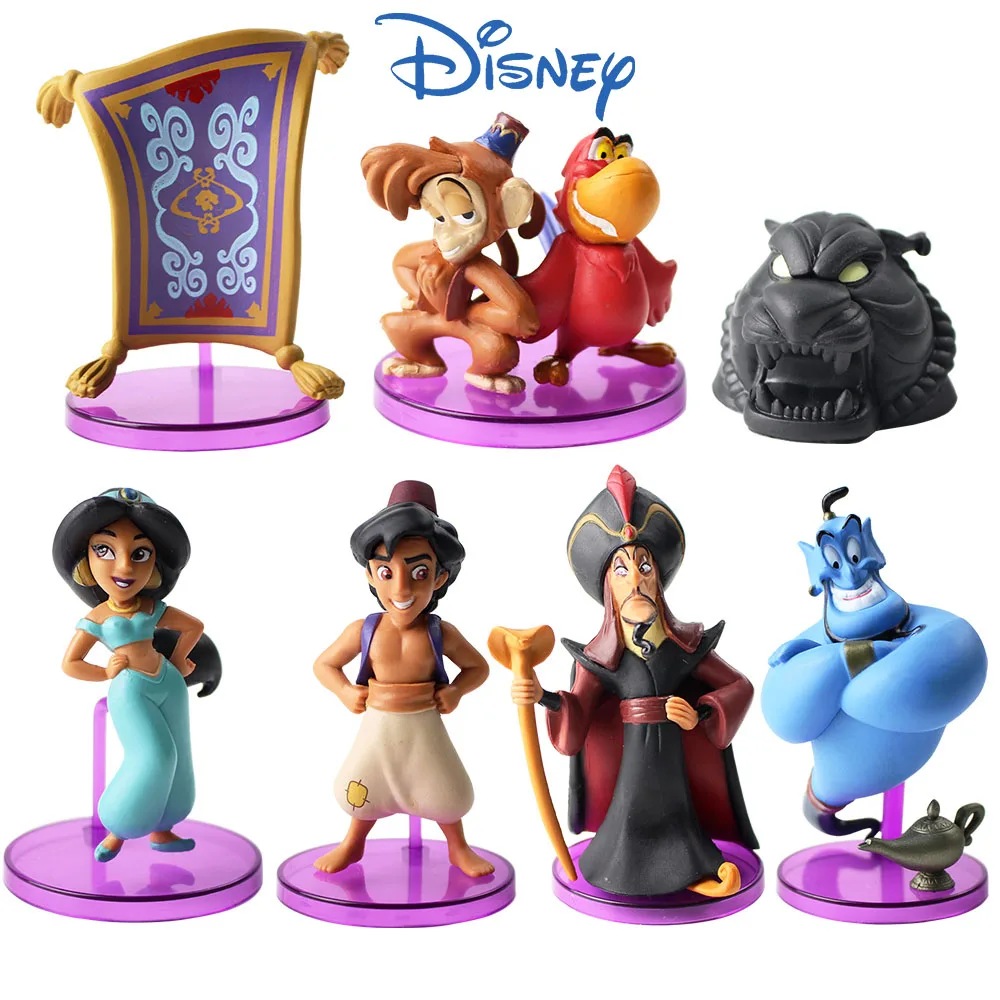 

Disney Princess Jasmine Figure Toy Evil Monkey Tiger Aladdin and His Lamp PVC Action Figure Model Toy Doll Gifts for Children