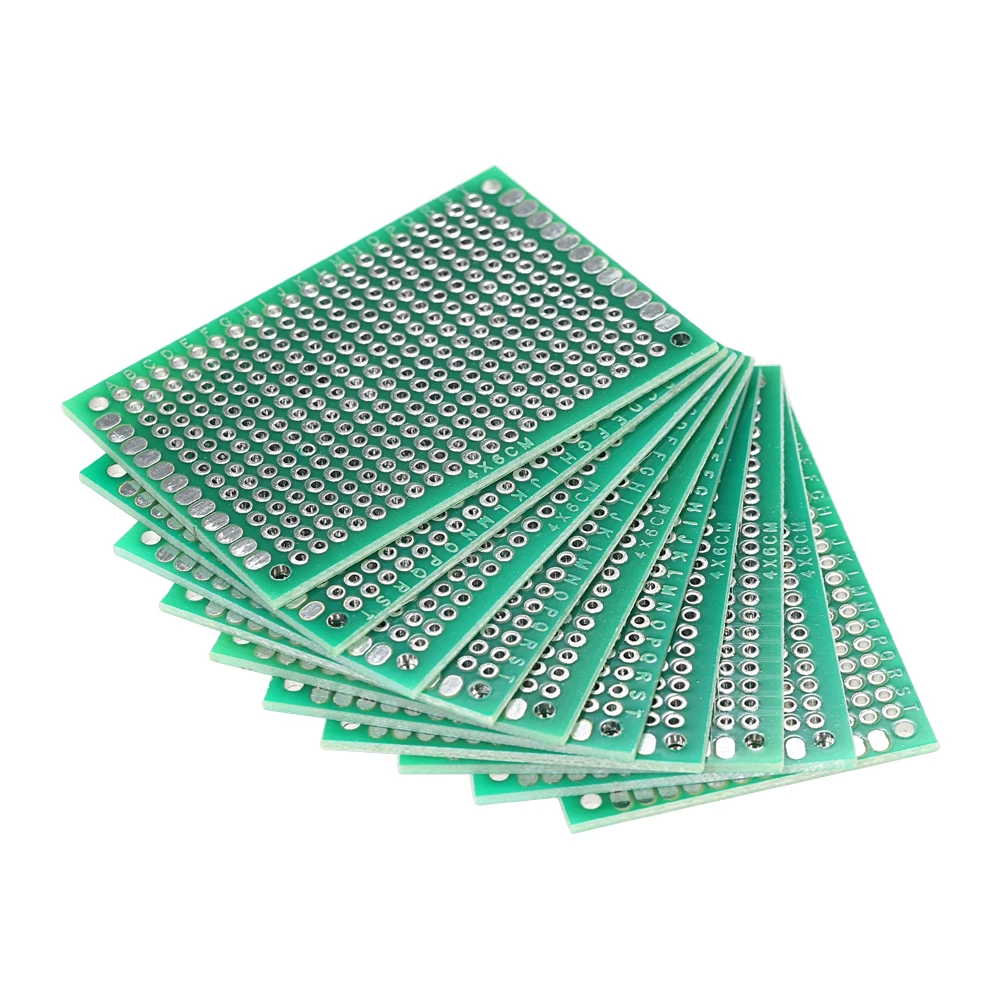 Hot 10PCS Double Side Spray-tin Prototype PCB Board Universal Breadboard Panel 4*6cm | Инструменты