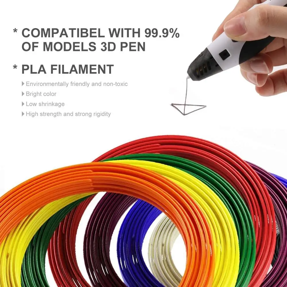 filament PLA 1.75mm 3D Pen Filament refills 10M Drawing material For kids | Компьютеры и офис