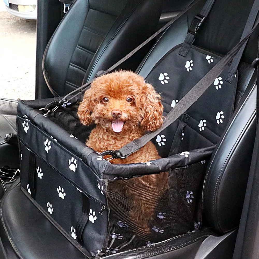 

Популярное автомобильное сиденье для домашних питомцев с милым рисунком собачьей лапы, уличное переносное сиденье для собак и кошек, подхо...