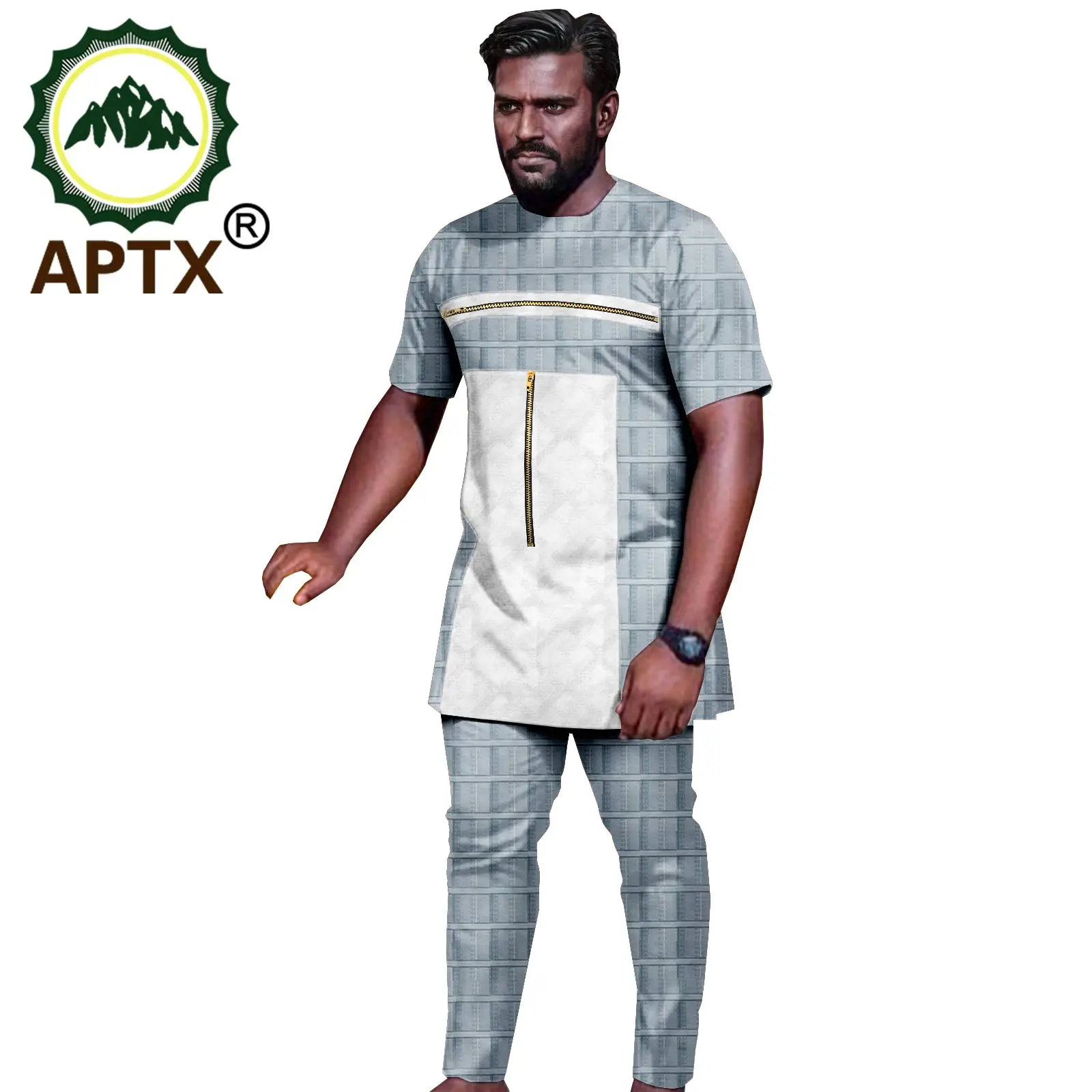 Спортивный костюм для мужчин в африканском стиле Dashiki топы и штаны мальчиков из 2