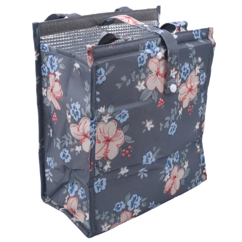 

Lunch Bag For Women Flower Print Food Bag Cute Women Ladies Girls Kids Lunch Box Bags Portable Insulated Picnic Tote Cooler