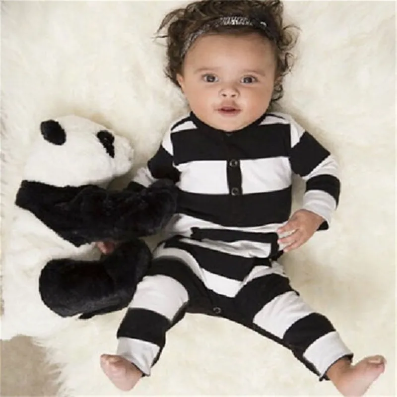 Одежда для младенцев одежда маленьких девочек и мальчиков комбинезоны с длинным