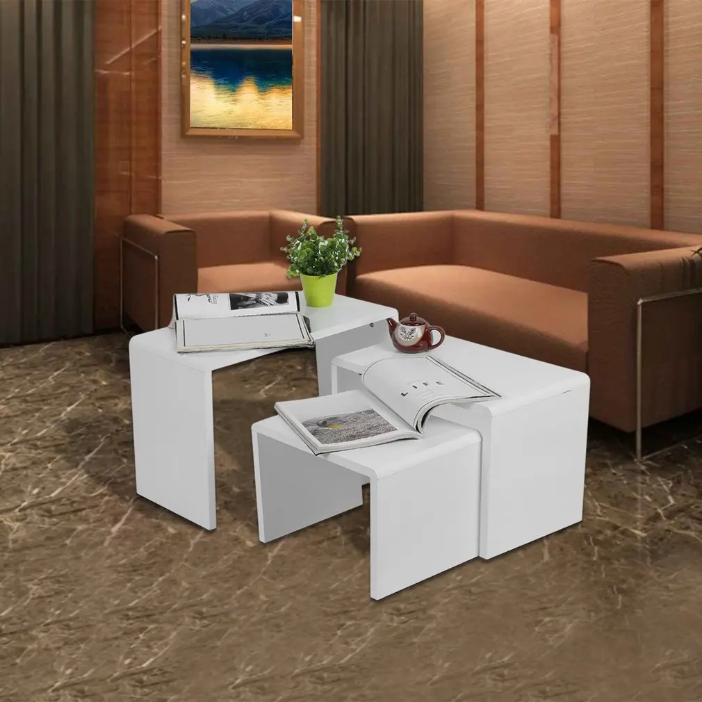 3 шт. современный дизайн белый лак высокой устойчивости простота Дерево Круглый