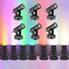 Новейший RGBсинийкрасныйбелый светодиодный лучевой прожектор, сценический мини-светильник, 1 Вт для диджея, дискотеки, бара, KTV, вечеринки, театра, сценическое освещение