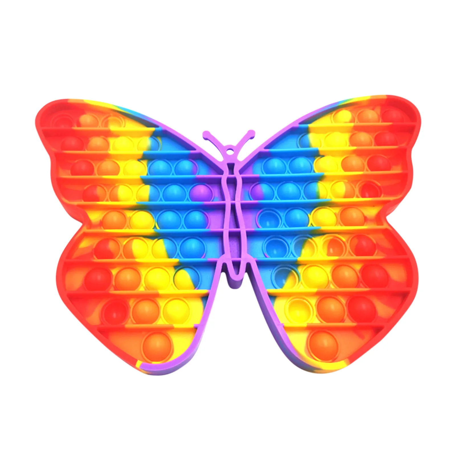 

300mm Lager Pop Bubble Toy Push Big Size Fidget Sensory Toy Rainbow Color Butterfly Stress Reliever Toy Burbujas Antiestress