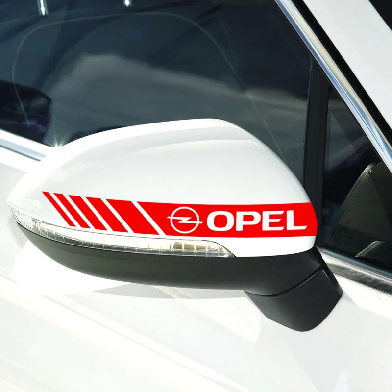 2шт. новая наклейка для украшения заднего вида зеркала автомобиля с полосатым декором для Seat Ibiza 6J 6L FR Ateca Altea XL Leon 2 Leon Alhambra on.