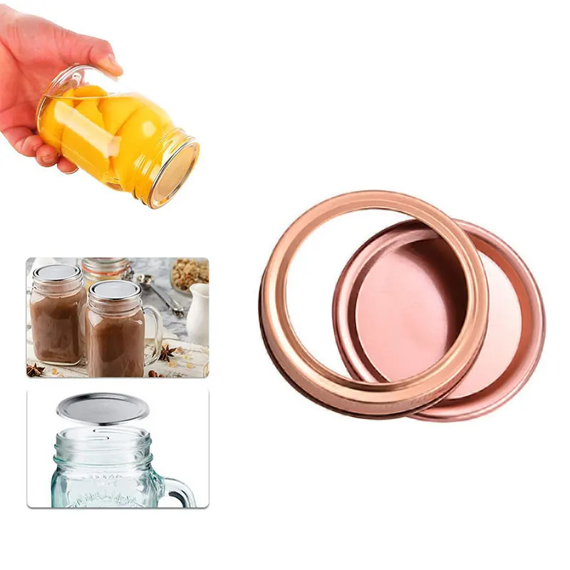 Крышки для консервирования рот Mason Jar сплит-тип крышки герметизация