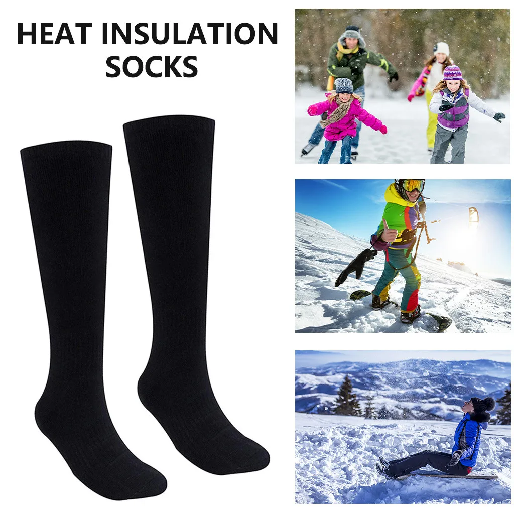 Носки с зарядкой от USB и перезаряжаемой батареей для мужчин женщин зимние теплые