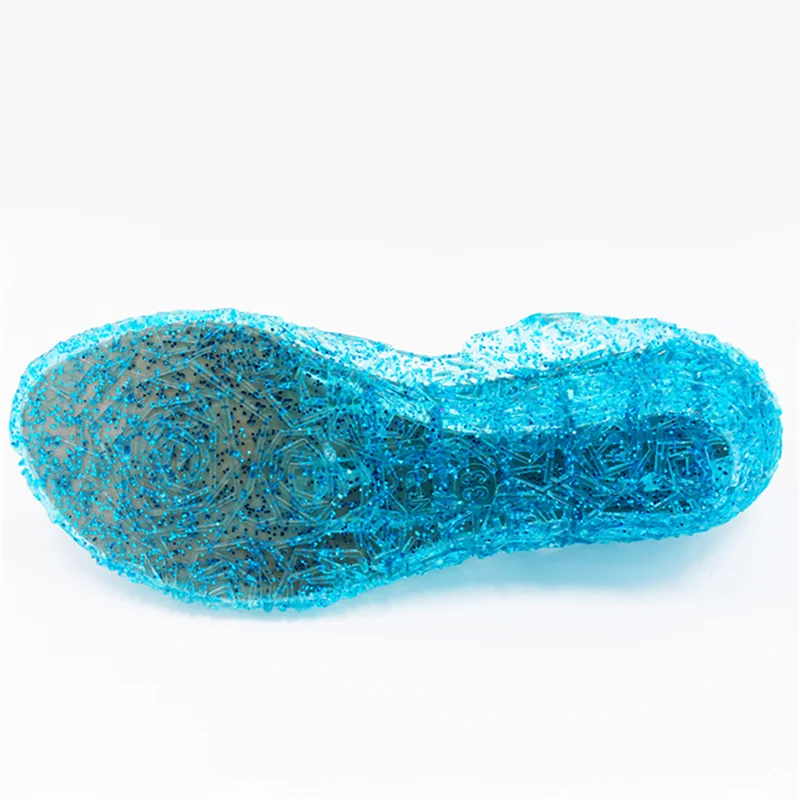 

Girls Kids Summer Crystal Sandals Princess Jelly High-Heeled Shoes Princess Cosplay Party Dance Shoes