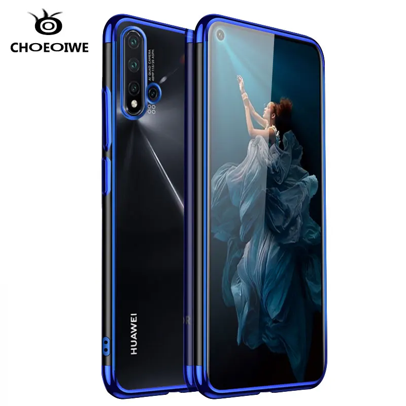 Силиконовый чехол с покрытием для Huawei Nova 5t 5z Ультратонкий Мягкий 5i Pro Nova5i