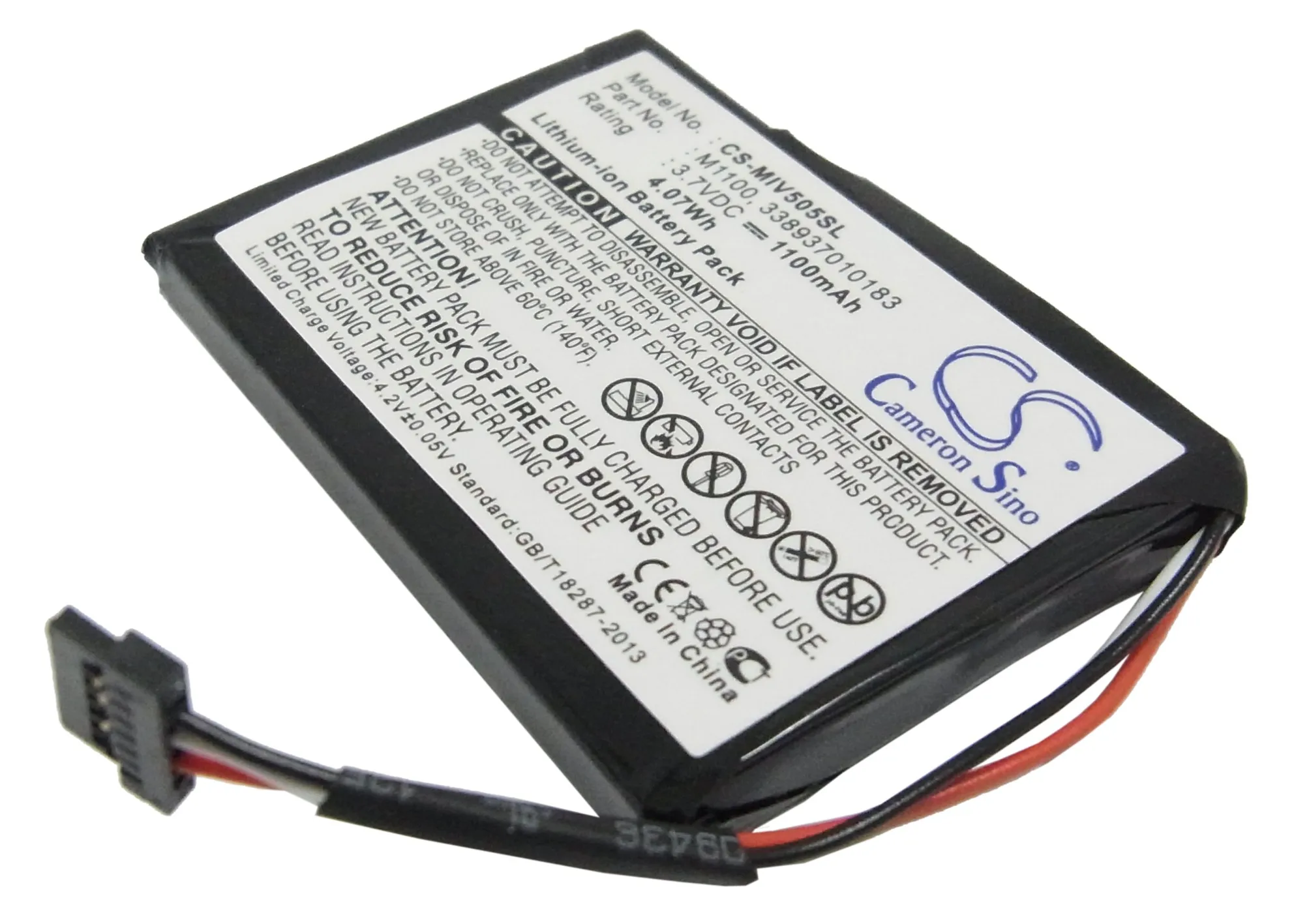 Аккумулятор Cameron Sino для телевизора Mitac Mio Spirit V505 V735|Цифровые аккумуляторы| |