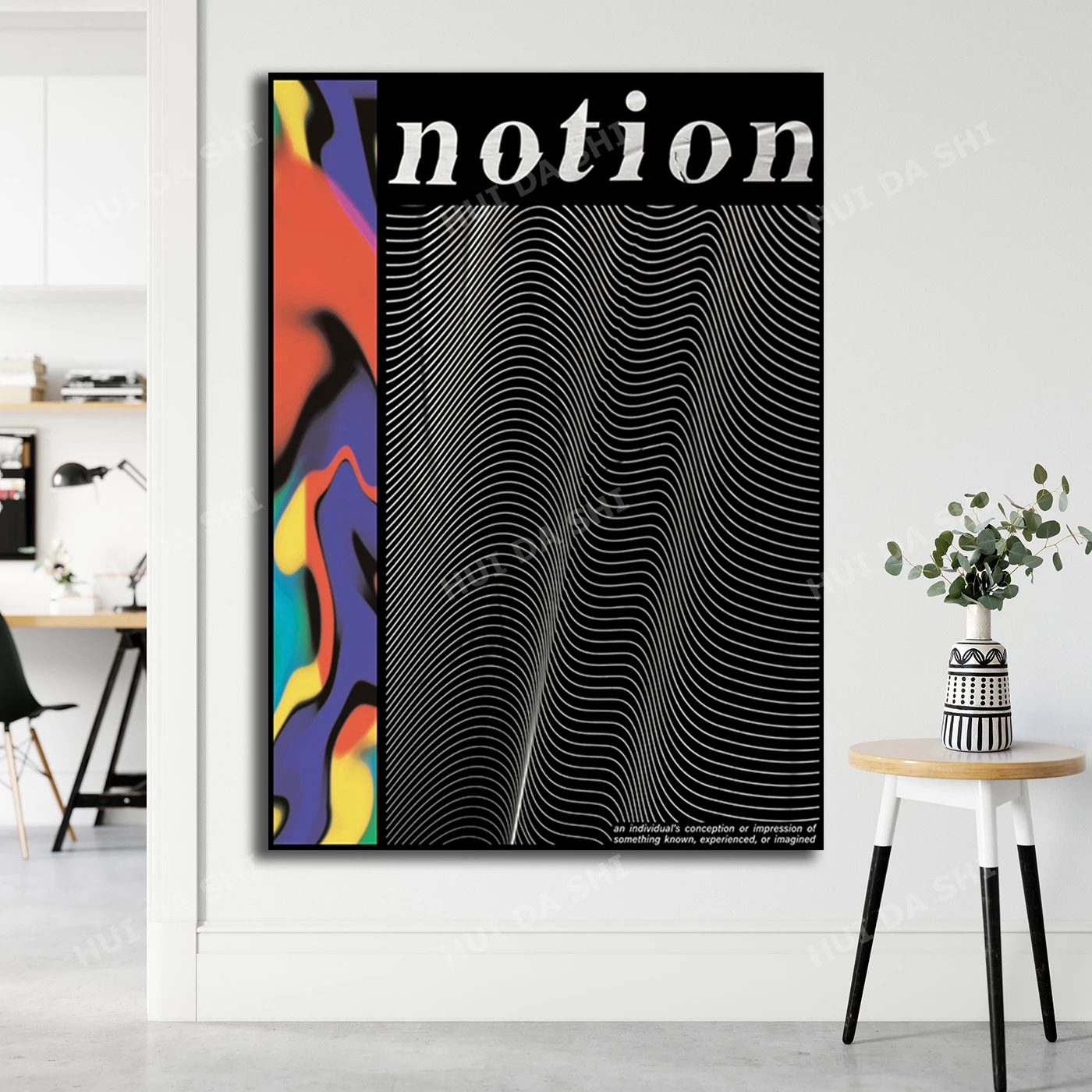 

Abstract Poster - Notion, Digital Design, Digital Print, Printable, Home Decor, Illustration, Download