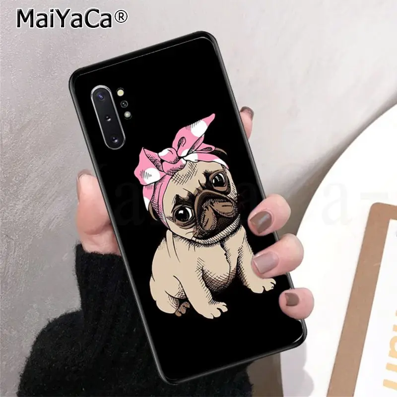 Высококачественный чехол для телефона MaiYaCa Frenchies Pretty puppy Pug Bulldog samsung note 3 4 5 7 8 9 10 Pro