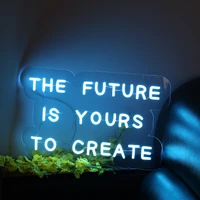 the future is yours to create custom neon led light signs shop logo pub store club nightclub game room wall decor