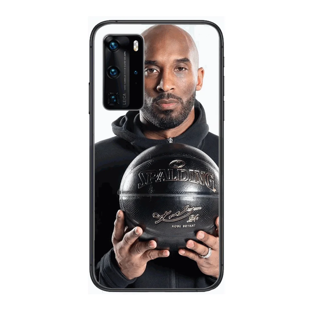 

Kobe Legend Phone Case Shockproof basketball Phone Case For Huawei P 40 30 20 10 Lite Smart Z Pro Black Etui Coque Painting Hoes
