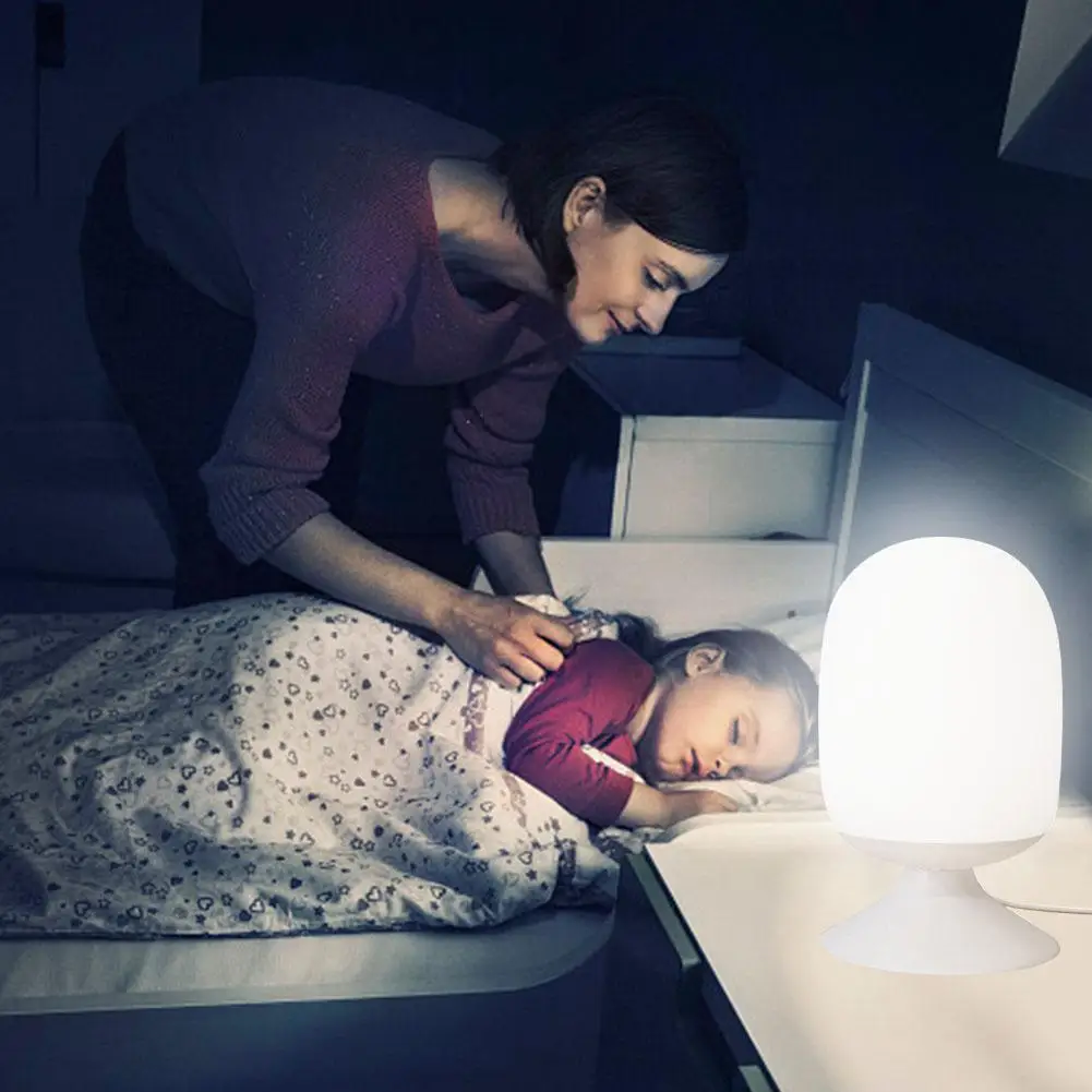 Инновационная Настольная лампа с кнопками питанием от USB светодиодный ночник