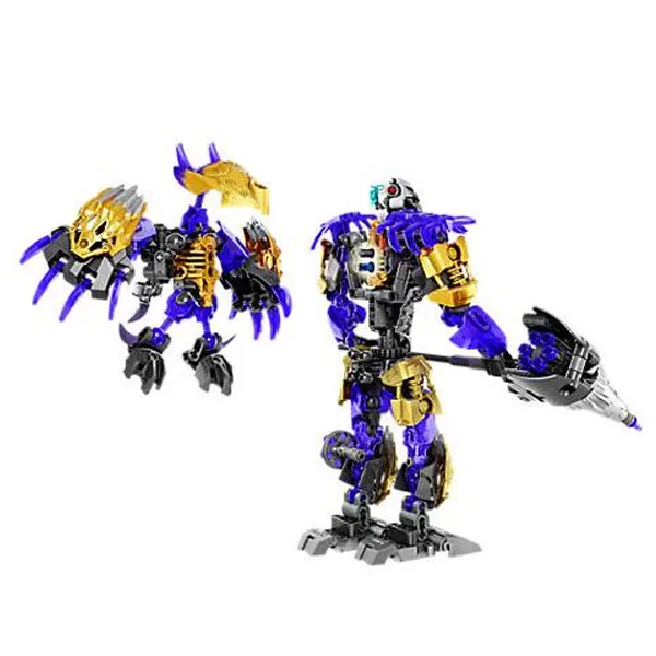 Bevle XSZ 612-3 Биохимический воин BionicleMask светильник Bionicle Onua Terak Строительный Блок Совместимые 71309 игрушки