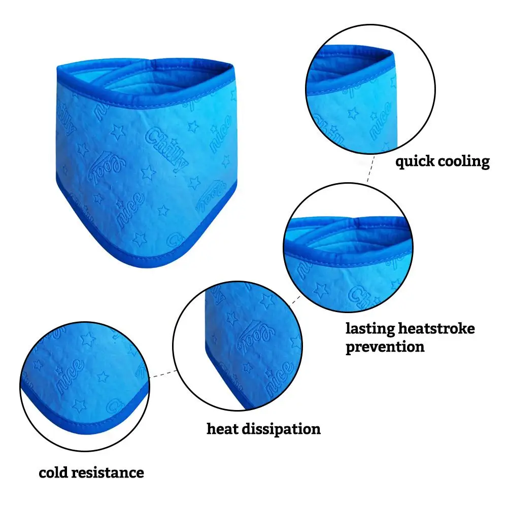 Охлаждающий ошейник для питомцев Воздухопроницаемый шарф собак и кошек ткань
