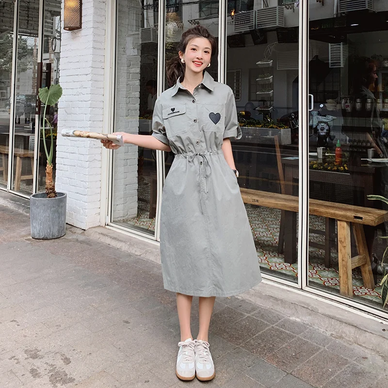 

Spot B Shirt Dress Love Embroidery