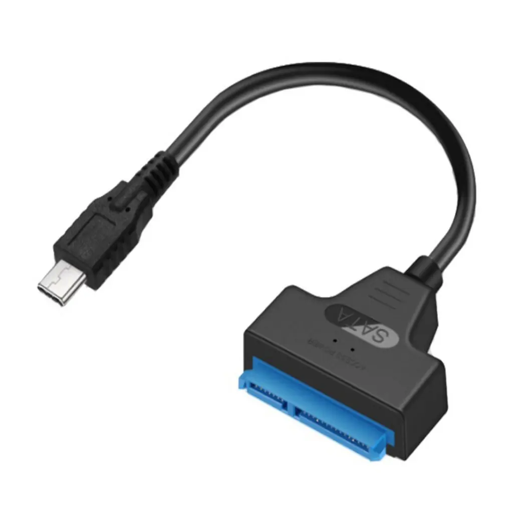 

Cable Adapter SATA To USB 2.0/Type C SATA 22pin Solid State Mechanical Mobile Hard Disk Cable For 2.5 Inch SSD Hard Drives
