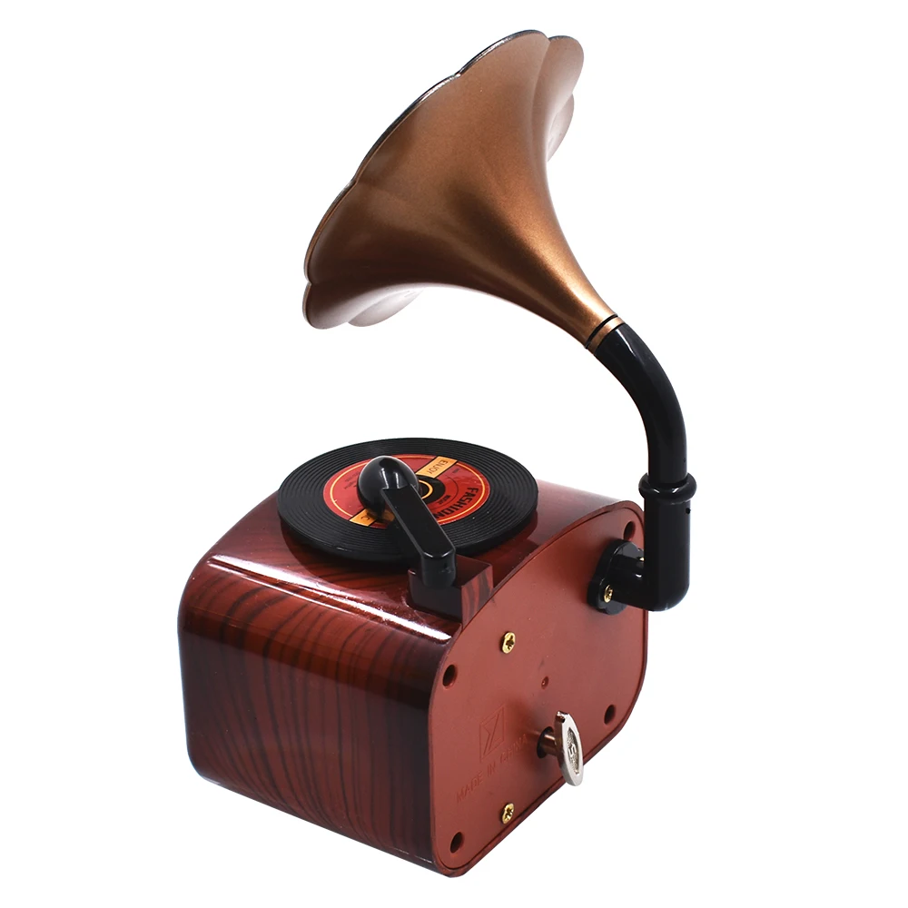 Новогодний подарок 2021 праздничный изысканный ретро фонограф дизайнерская