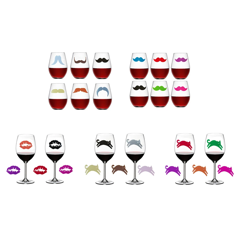 6 шт./компл. из силикатный гель для вина Стекло Стикеры напиток холодильная Еда