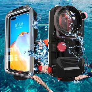 for iphone 12huawei mate 40 proxiaomi 9 bluetooth universal mobile phone waterproof case housing underwater diving free global shipping