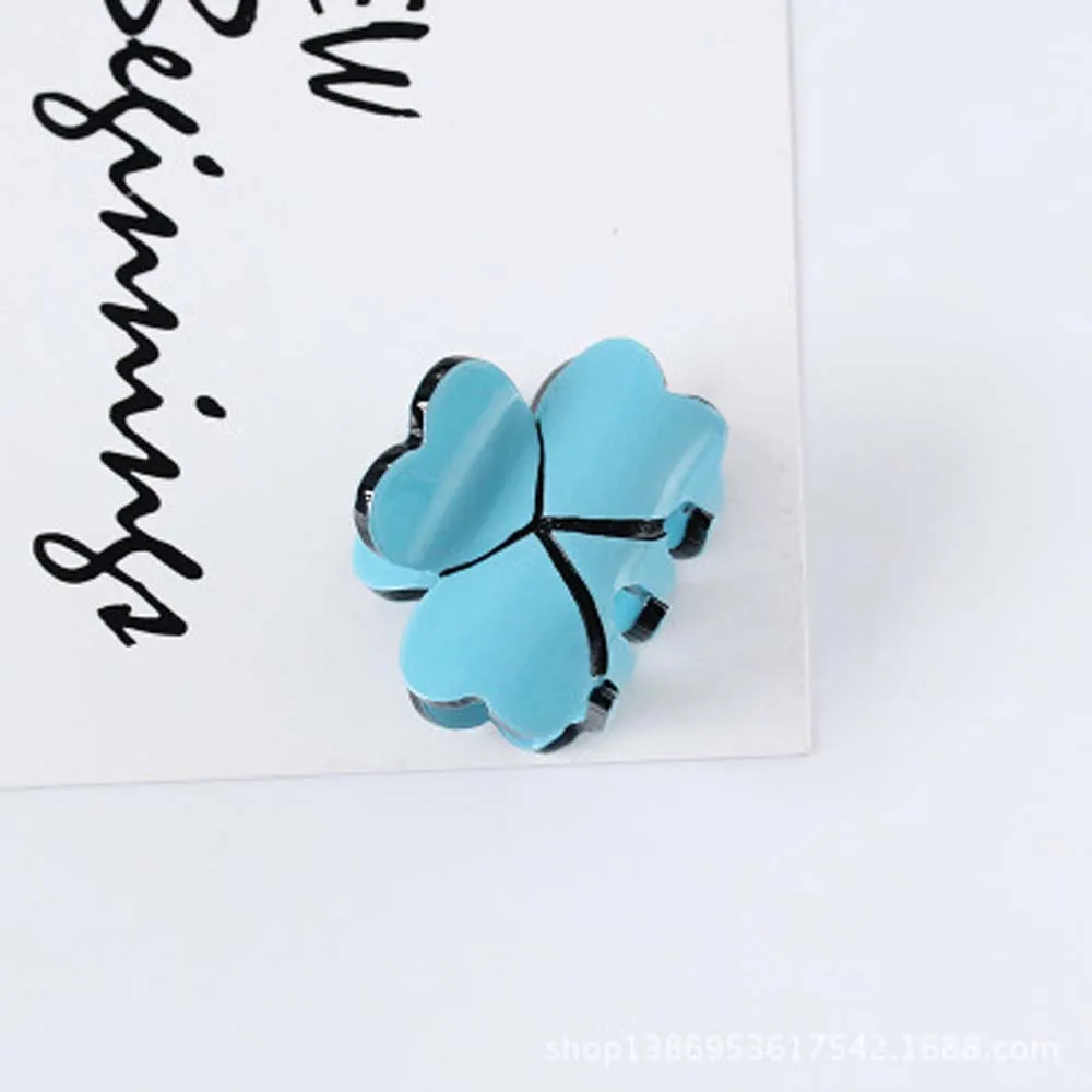 Mini style Новая мода женские морские раковины заколки для волос зажим ацетат Смола Цветочный Принт маленькие зажимы для волос Захваты конский хвост заколки, аксессуары - Цвет: Mini style