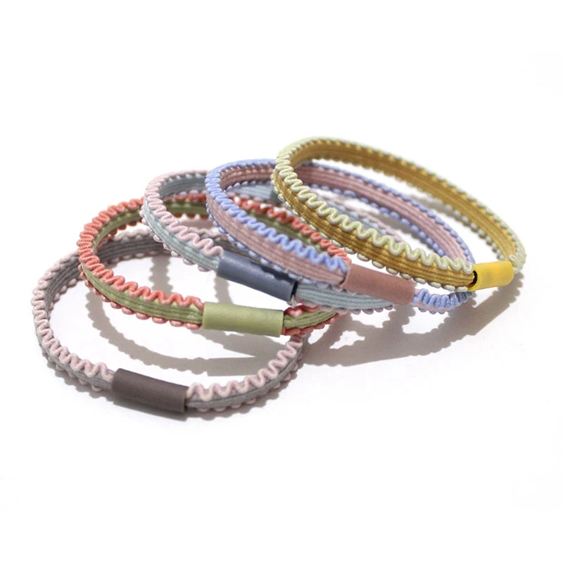 Разноцветные кружевные резинки для волос Sainmax 10 шт./лот женщин и девочек