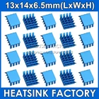 10 шт., алюминиевый черный мини-радиатор с шипами для охлаждения, радиаторы для IC VGA RAM с термоклейкой лентой