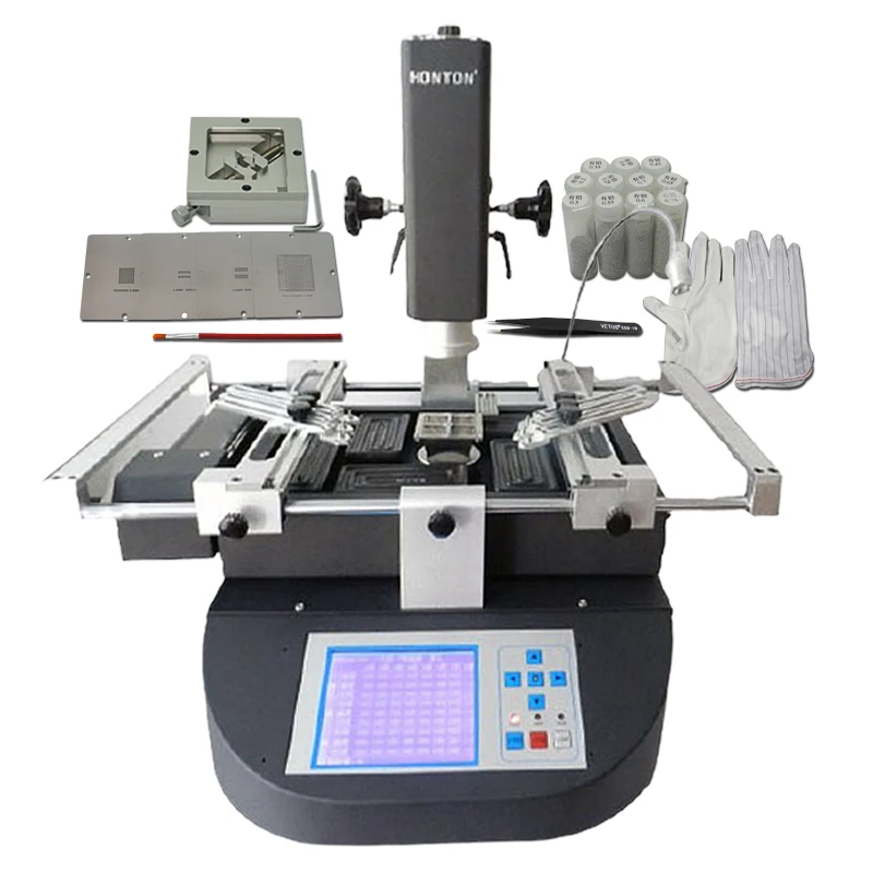 Наладочная станция с горячим воздухом BGA HT-R490 высокоточная паяльная машина для