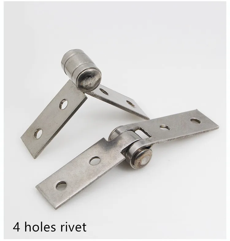 4 holes rivet Нержавеющая сталь ничего рамка петля сложить ничего рамка балкон окно петля ничего рамы двери и части сопротивляться трещине - Цвет: 4 holes rivet
