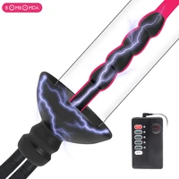 electro shock male penis plug silicone urethra plug electric g spot prostate stimulation medical masturbation sex toys for men