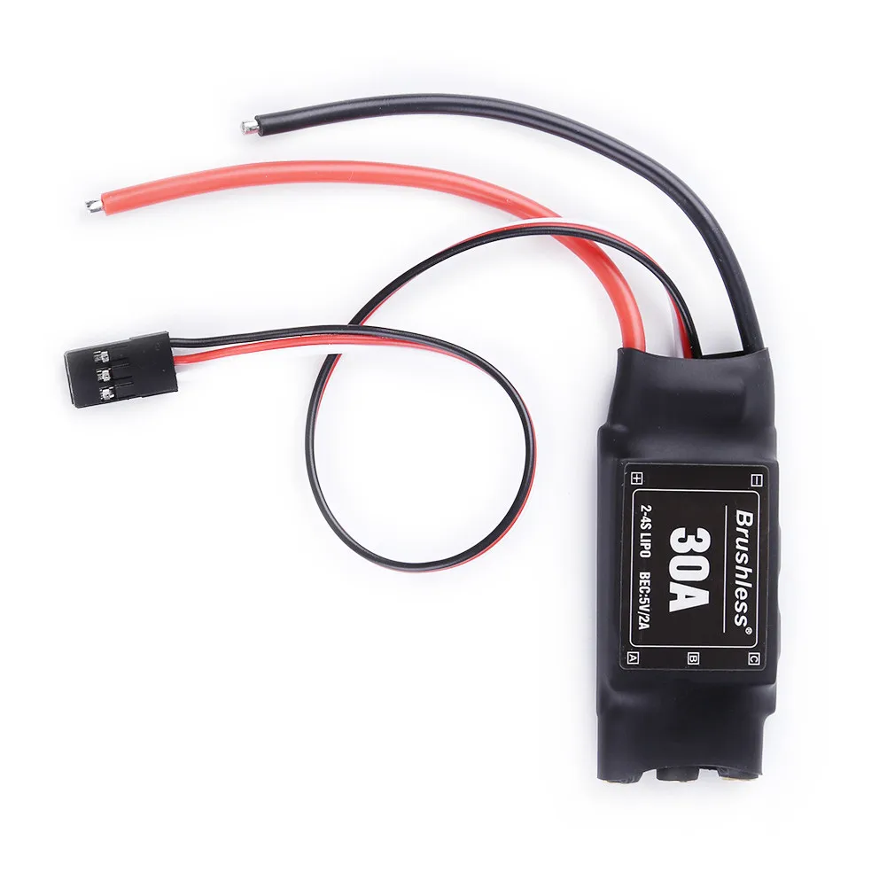 XXD 30A 2-4S ESC Бесщеточный Регулятор скорости двигателя RC BEC T-rex 450 V2 Вертолет лодка для