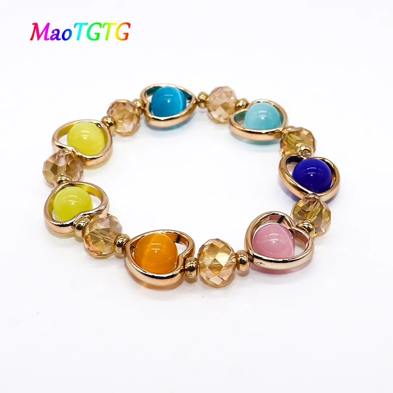 Женский браслет с камнем в виде кошачьего глаза украшение для рук новый модный