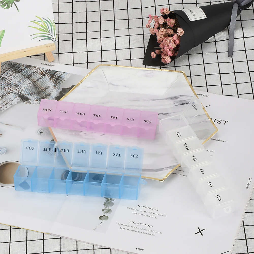 Горячая Распродажа 1 шт. 3 цвета 7 дней неделя фоторамка держатель органайзер для