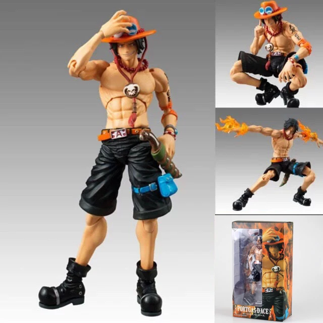 Японская аниме One Piece Portgas D Ace шарнирная подвижная фигурка коллекционная кукла