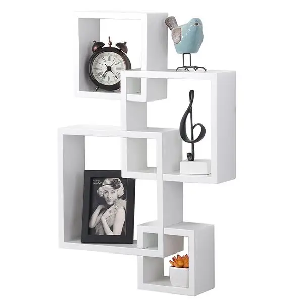 

Wall Mounted Rustic Floating Shelves Wood Display Shelf Shadow Box Decorative Wall for Livingroom Bathroom Kitchen Bedroom