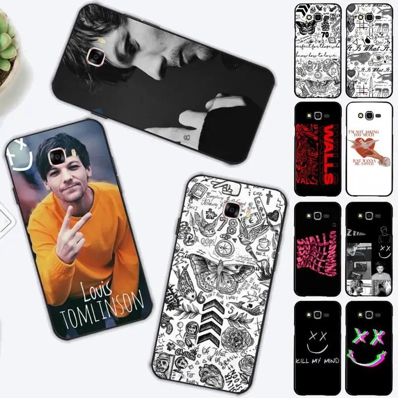 

Louis Tomlinson One Direction Phone Case for Samsung J 2 3 4 5 6 7 8 prime plus 2018 2017 2016 core