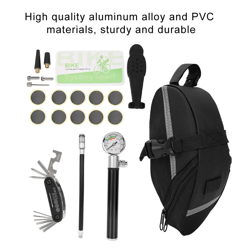 

Набор для ремонта велосипедов 16 в 1, многофункциональный ремонтный инструмент с сумкой для хранения, подходит практически для всех ремонтов...