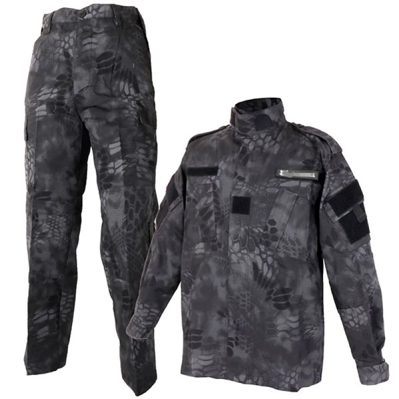 

Military Tactical Uniform Camouflage Combat Airsoft Clothing Suit BDU Shirt Pants Set Men Kryptek Typhon Camo Hunting Clothes